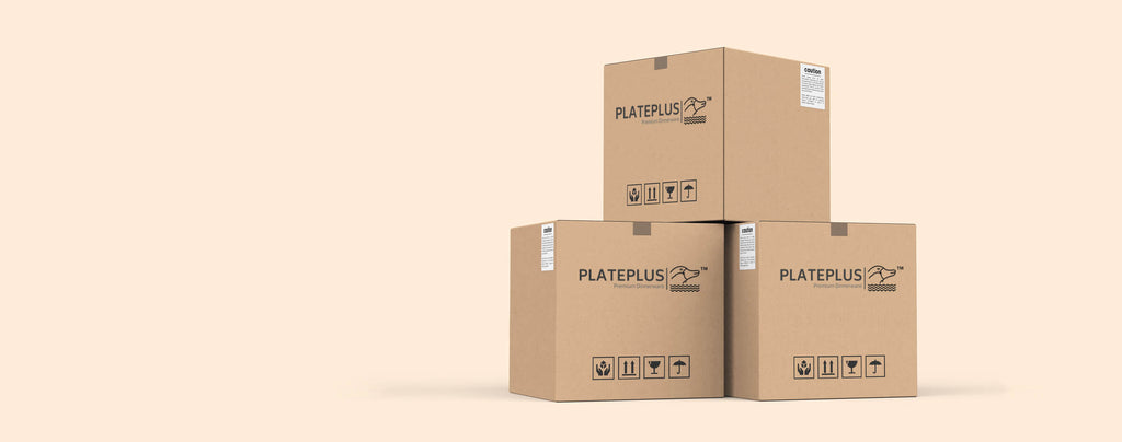 Dinnerware Package Boxes with Plateplus Logo