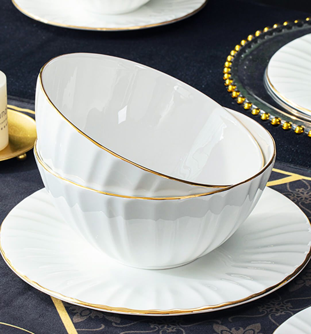 Voice of the Sea 41 Piece Dinner Set | Fine Bone China - Plateplus