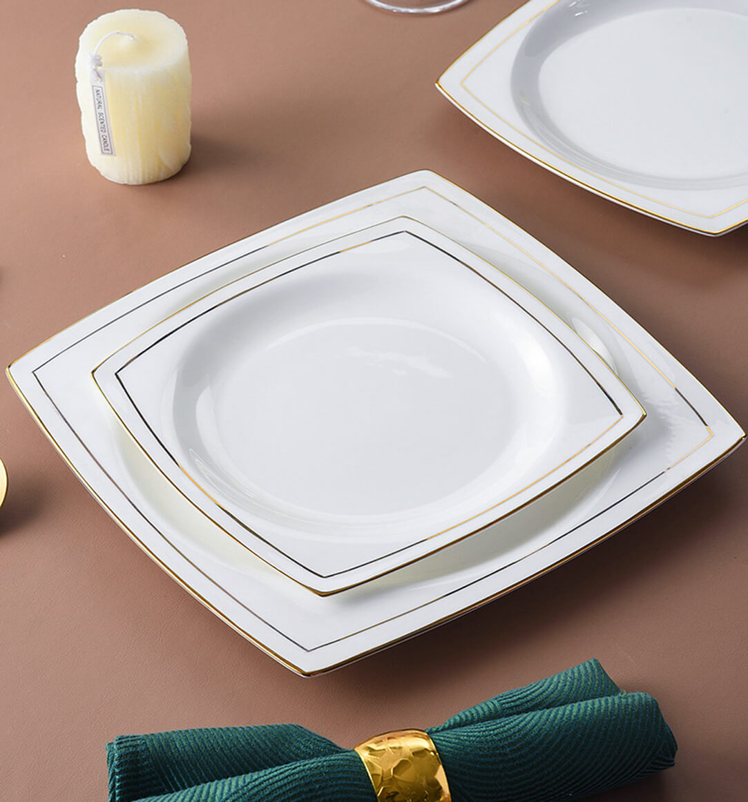 Horizon Dinner Plates Set 26cm Fine Bone China Plateplus