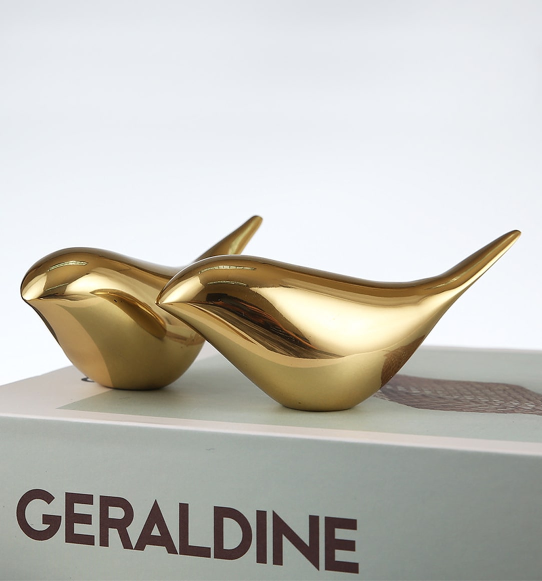 Solid Brass Little Bird Figurine Set  Home Decoration - Plateplus –  Plateplus Premium Dinnerware