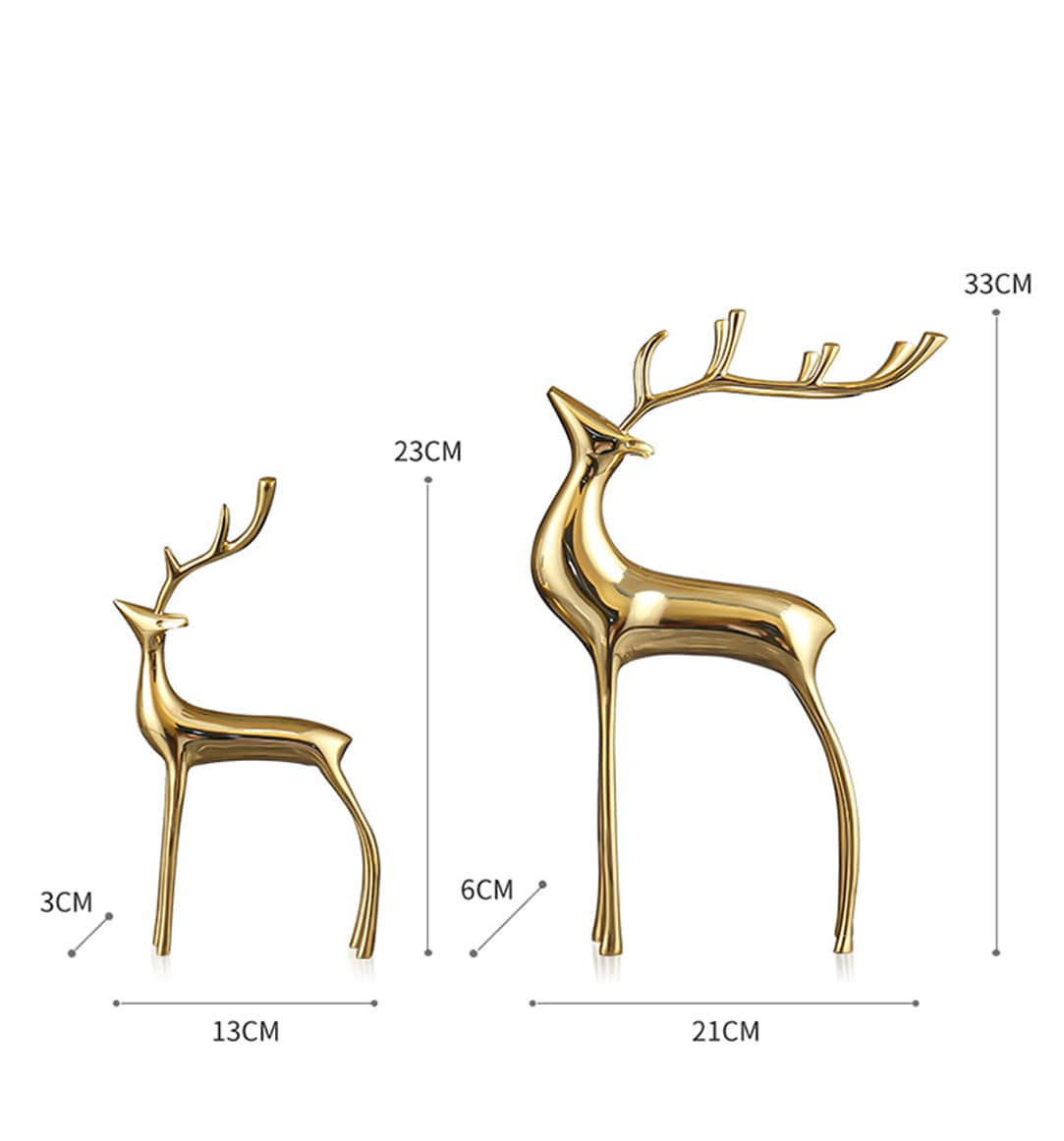 SOLID BRASS DEER Figurine Small Statue Home Ornaments Animal Figurines Gift  $13.94 - PicClick AU
